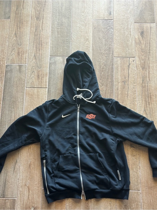 Nike Other - Nike Team Issue Black Oklahoma State University Zip-Up Hooded Jacket
